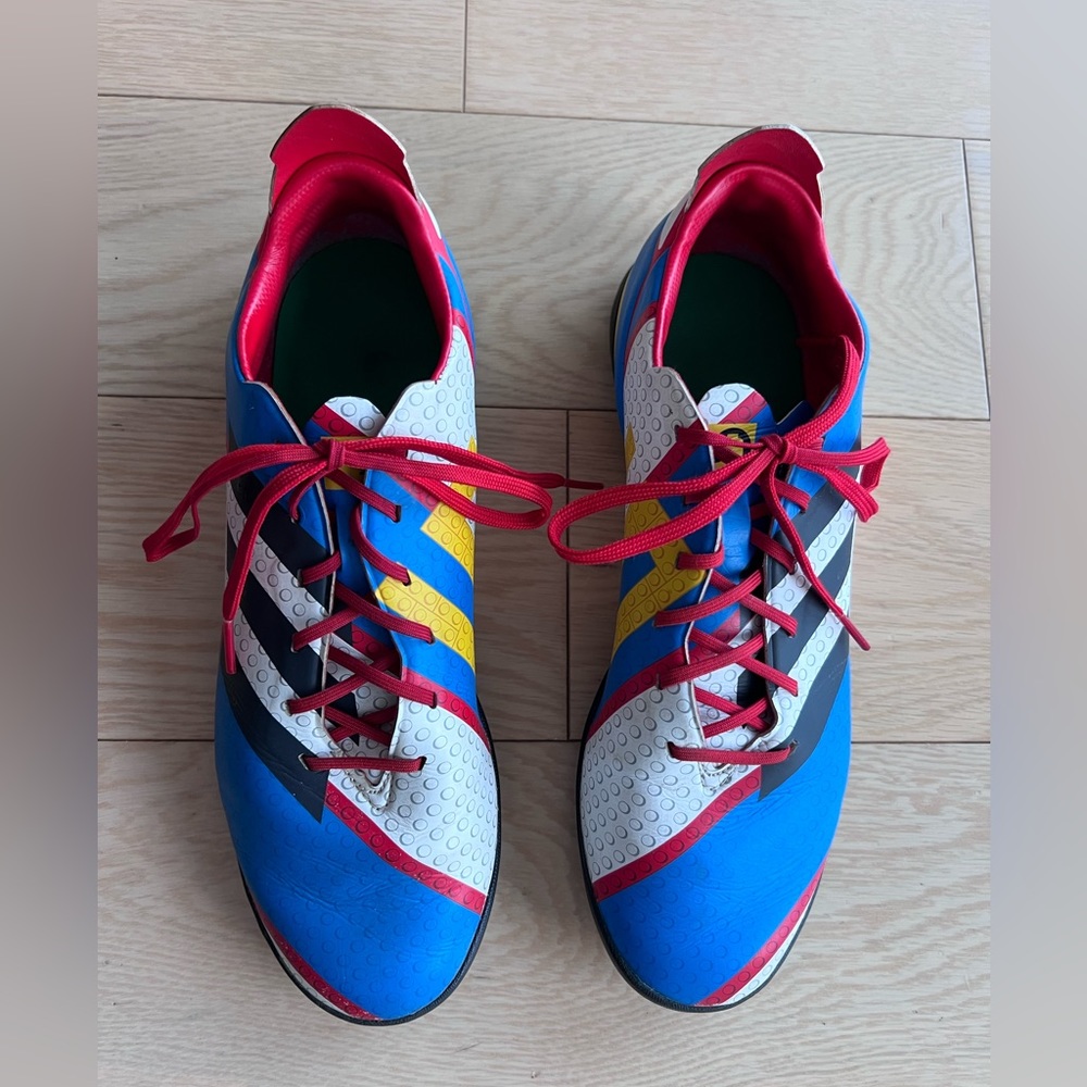 Junior size 6 Adidas Lego soccer turf cleats